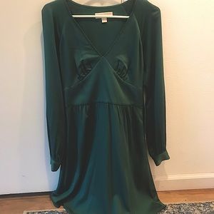 Emerald Green Long Sleeve Dress